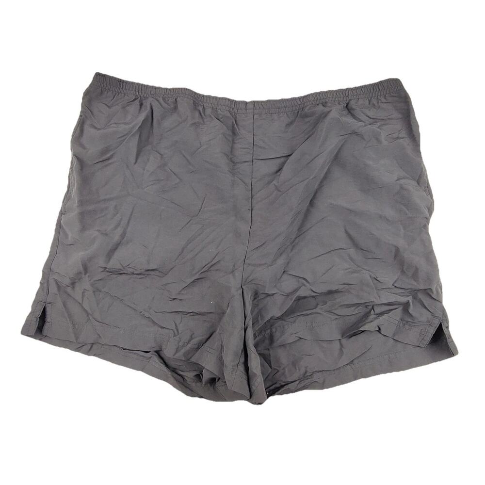 L.L.Bean Shorts Mens Large Gray Swim Trunks Lined Elastic Waist Pockets